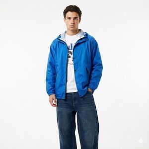 GoLite Rain Jacket Men’s XL Lightweight Hiking Shell Blue